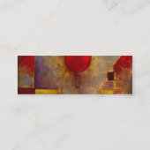 ポールクレレッドバルーン抽象芸術アーカラフルト スキニー名刺 (裏面)