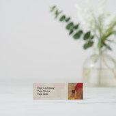 ポールクレレッドバルーン抽象芸術アーカラフルト スキニー名刺 (スタンド正面)