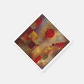 ポールクレレッドバルーン抽象芸術アーカラフルト スタンダードカクテルナプキン (角)