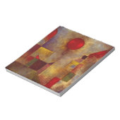 ポールクレレッドバルーン抽象芸術アーカラフルト ノートパッド (回転)