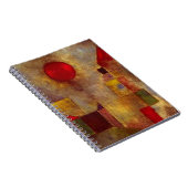 ポールクレレッドバルーン抽象芸術アーカラフルト ノートブック (右側)