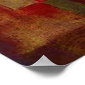 ポールクレレッドバルーン抽象芸術アーカラフルト ポスター (角)