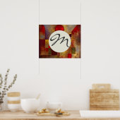 ポールクレレッドバルーン抽象芸術アーカラフルト ポスター (キッチン)