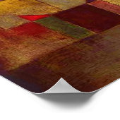 ポールクレレッドバルーン抽象芸術アーカラフルト ポスター (角)