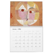 ポールクレー抽象芸術アーティストヴィンテージファインアート2024 カレンダー (1月 2026)