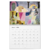 ポールクレー抽象芸術アーティストヴィンテージファインアート2024 カレンダー (3月 2026)