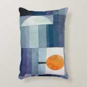 ポールクレー抽象芸術ツリーブルー絵画ズ アクセントクッション (正面(垂直))