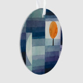 ポールクレー抽象芸術ツリーブルー絵画ズ オーナメント (正面)