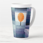 ポールクレー抽象芸術ツリーブルー絵画ズ カフェラテマグ (右アングル)