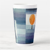 ポールクレー抽象芸術ツリーブルー絵画ズ カフェラテマグ (正面)