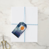 ポールクレー抽象芸術ツリーブルー絵画ズ ギフトタグ (より糸付き)