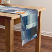 ポールクレー抽象芸術ツリーブルー絵画ズ ショートテーブルランナー (インサイチュ)