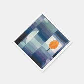 ポールクレー抽象芸術ツリーブルー絵画ズ スタンダードカクテルナプキン (角)