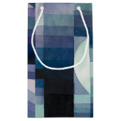 ポールクレー抽象芸術ツリーブルー絵画ズ スモールペーパーバッグ (裏面)