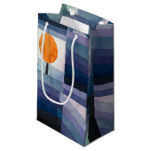 ポールクレー抽象芸術ツリーブルー絵画ズ スモールペーパーバッグ (正面アングル)