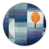 ポールクレー抽象芸術ツリーブルー絵画ズ セラミックノブ (正面)