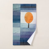 ポールクレー抽象芸術ツリーブルー絵画ズ バスタオルセット (ハンドタオル)