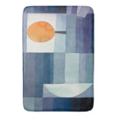 ポールクレー抽象芸術ツリーブルー絵画ズ バスマット (正面縦)