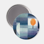 ポールクレー抽象芸術ツリーブルー絵画ズ マグネット (正面/裏面)