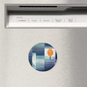 ポールクレー抽象芸術ツリーブルー絵画ズ マグネット (インサイチュ (食洗機))