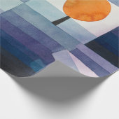 ポールクレー抽象芸術ツリーブルー絵画ズ ラッピングペーパー (角)