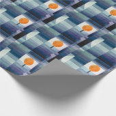 ポールクレー抽象芸術ツリーブルー絵画ズ ラッピングペーパー (角)