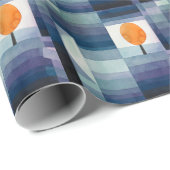 ポールクレー抽象芸術ツリーブルー絵画ズ ラッピングペーパー (ロールコーナー)