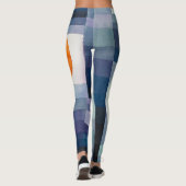 ポールクレー抽象芸術ツリーブルー絵画ズ レギンス (裏面)