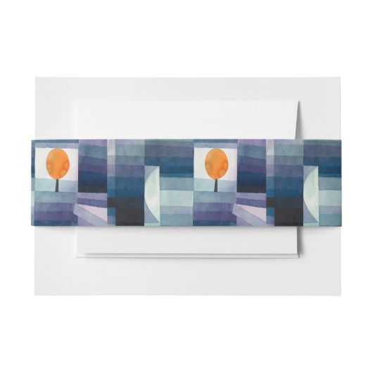 ポールクレー抽象芸術ツリーブルー絵画ズ 招待状ベリーバンド (正面例)