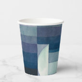 ポールクレー抽象芸術ツリーブルー絵画ズ 紙コップ (正面)