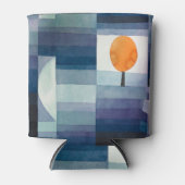 ポールクレー抽象芸術ツリーブルー絵画ズ 缶クーラー (正面)