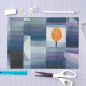 ポールクレー抽象芸術ツリーブルー絵画ズ 薄葉紙 (クラフト)