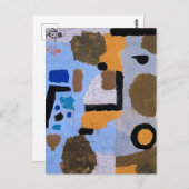 ポールクレー抽象芸術絵画ズモダンアート ポストカード (正面/裏面)