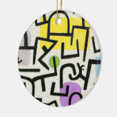ポールクレー抽象芸術表現主義リッチハーバー セラミックオーナメント (左)