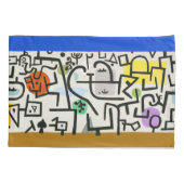 ポールクレー抽象芸術表現主義リッチハーバー 枕カバー (裏面)