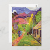 ポールゴーギンロードインタヒチヴィンテージファインアート ポストカード (正面/裏面)