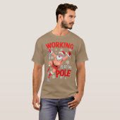 ポールサンタダンスジョークダーティ - モダン Tシャツ (正面フル)