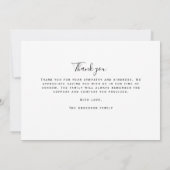 ポールシエンプレアンヌエストロコラゾンフォトグラフィアシンパティア サンキューカード (裏面)