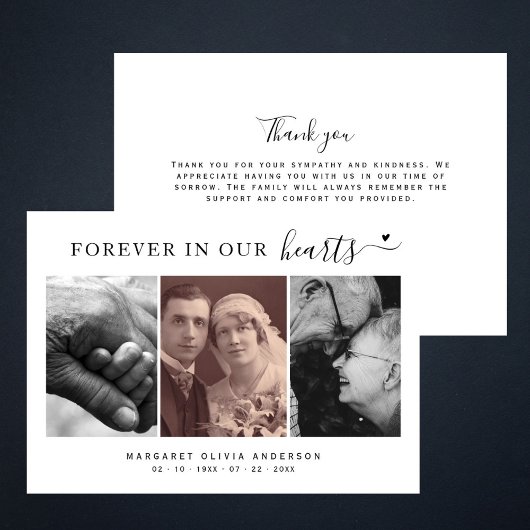 ポールシエンプレアンヌエストロコラゾンフォトグラフィアシンパティア サンキューカード