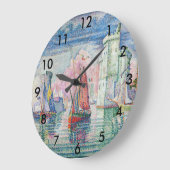 ポールシグナックラロシェルハーバーの入り口 ラージ壁時計 (傾斜)