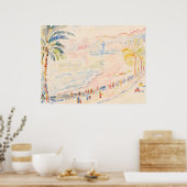 ポールシニャックピンクコーストビーチアートプリント ポスター (キッチン)