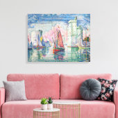 ポールシニャック – ラロシェルハーバーの入口 キャンバスプリント (インサイチュ (リビング))