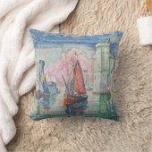 ポールシニャック – ラロシェルハーバーの入口 クッション (ブランケット)