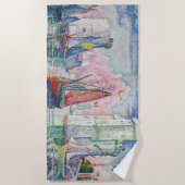 ポールシニャック – ラロシェルハーバーの入口 ビーチタオル (正面)