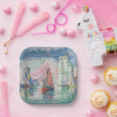 ポールシニャック – ラロシェルハーバーの入口 ペーパープレート (パーティー)