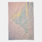 ポールシニャック – 山サンミシェル霧と太陽 キッチンタオル (縦)