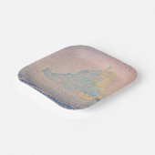 ポールシニャック – 山サンミシェル霧と太陽 ペーパープレート (傾斜あり)