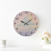 ポールシニャック – 山サンミシェル霧と太陽 ラージ壁時計 (ホーム)