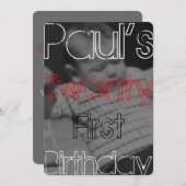 ポールズトゥウェンティファースト招待状 招待状 (正面/裏面)