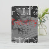 ポールズトゥウェンティファースト招待状 招待状 (スタンド正面)